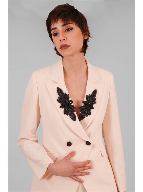 Giacca in crepe Manuela Riva | GC 04/0813VANIGLIA